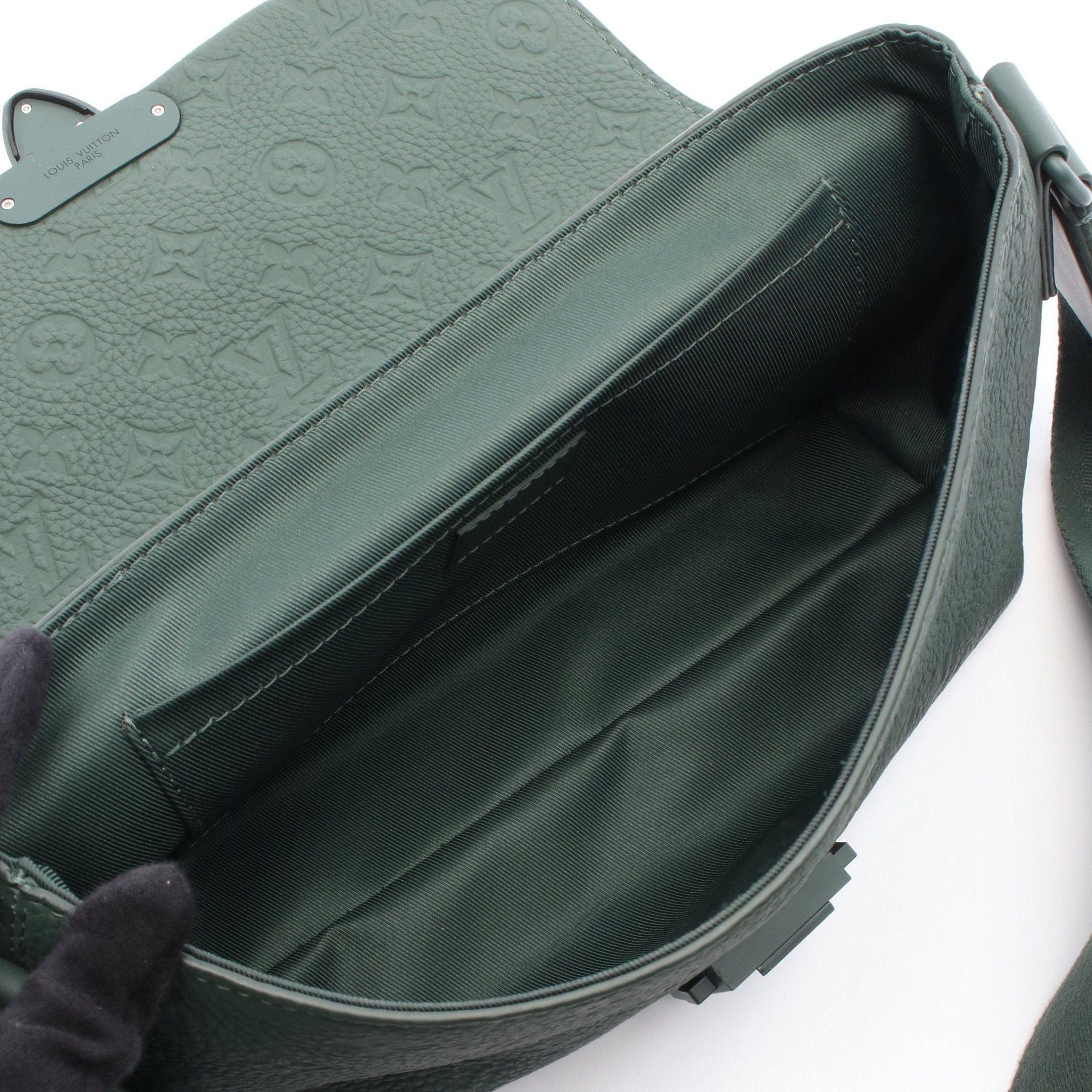 Louis Vuitton Louis Vuitton S-Cape Messenger Monogram Taurillon Shoulder Bag Leather Dark Green Size ONE SIZE - 3 Thumbnail