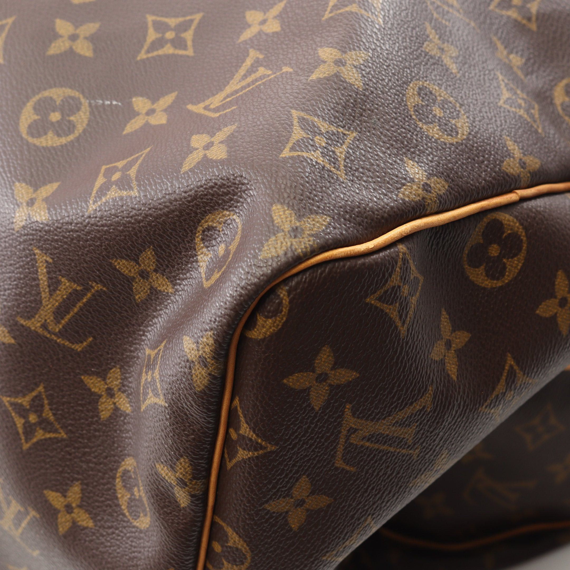 Louis Vuitton Louis Vuitton Keepall 60 Monogram Boston Bag Leather Brown Size ONE SIZE - 7 Thumbnail