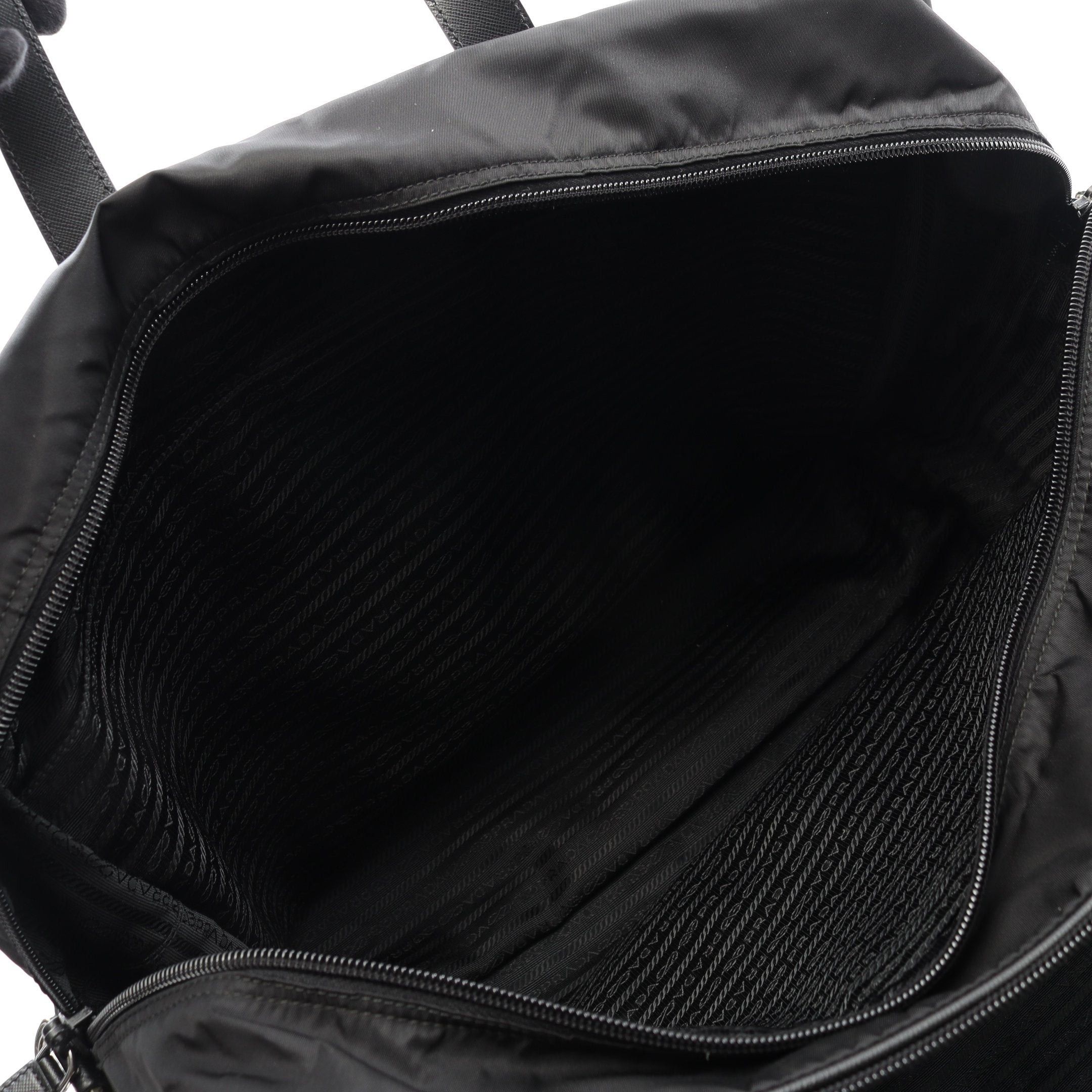 Prada Prada Business Bag Nylon Saffiano Leather Black Size ONE SIZE - 3 Thumbnail