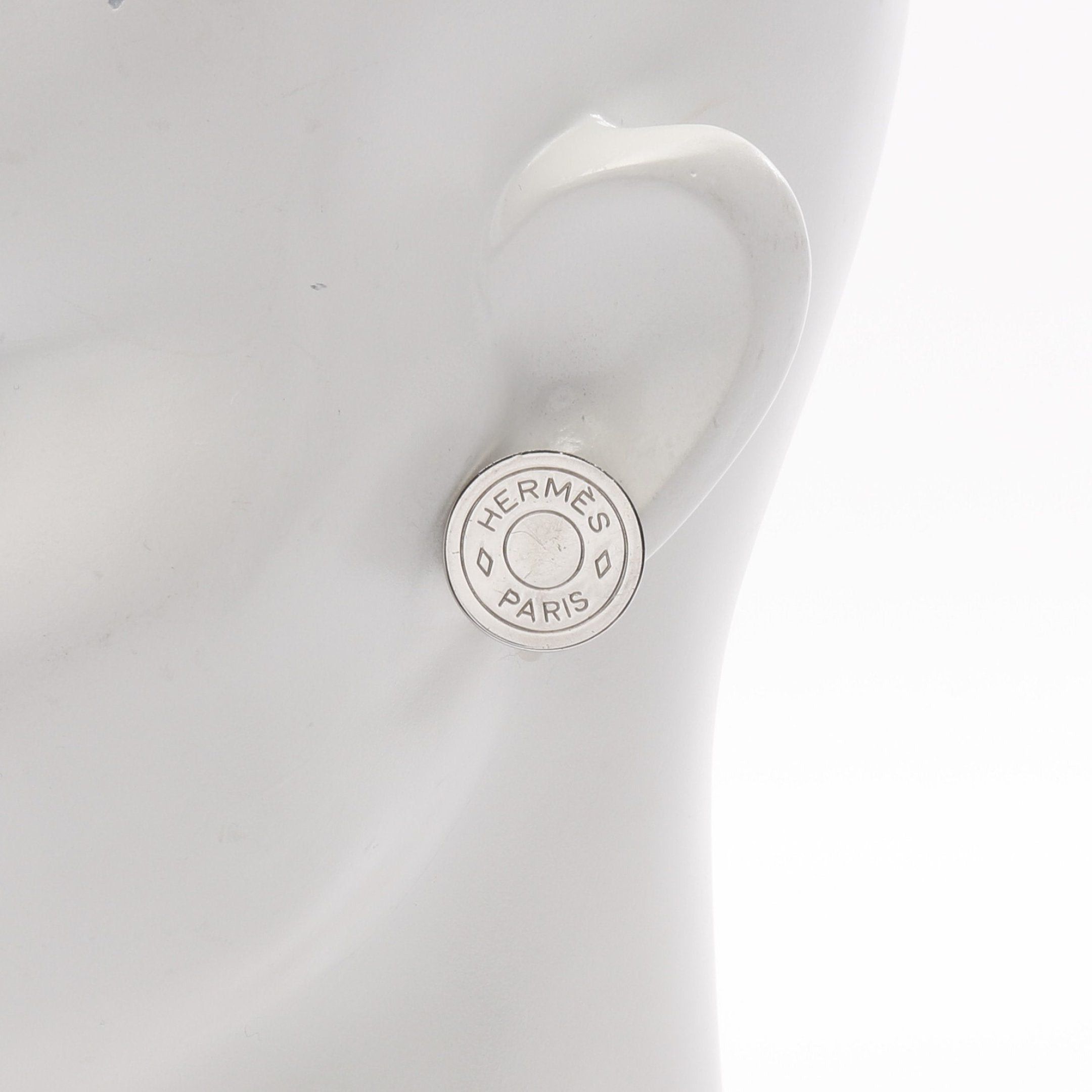 Hermes Hermes Serie Earrings Metal Silver Size ONE SIZE - 4 Thumbnail