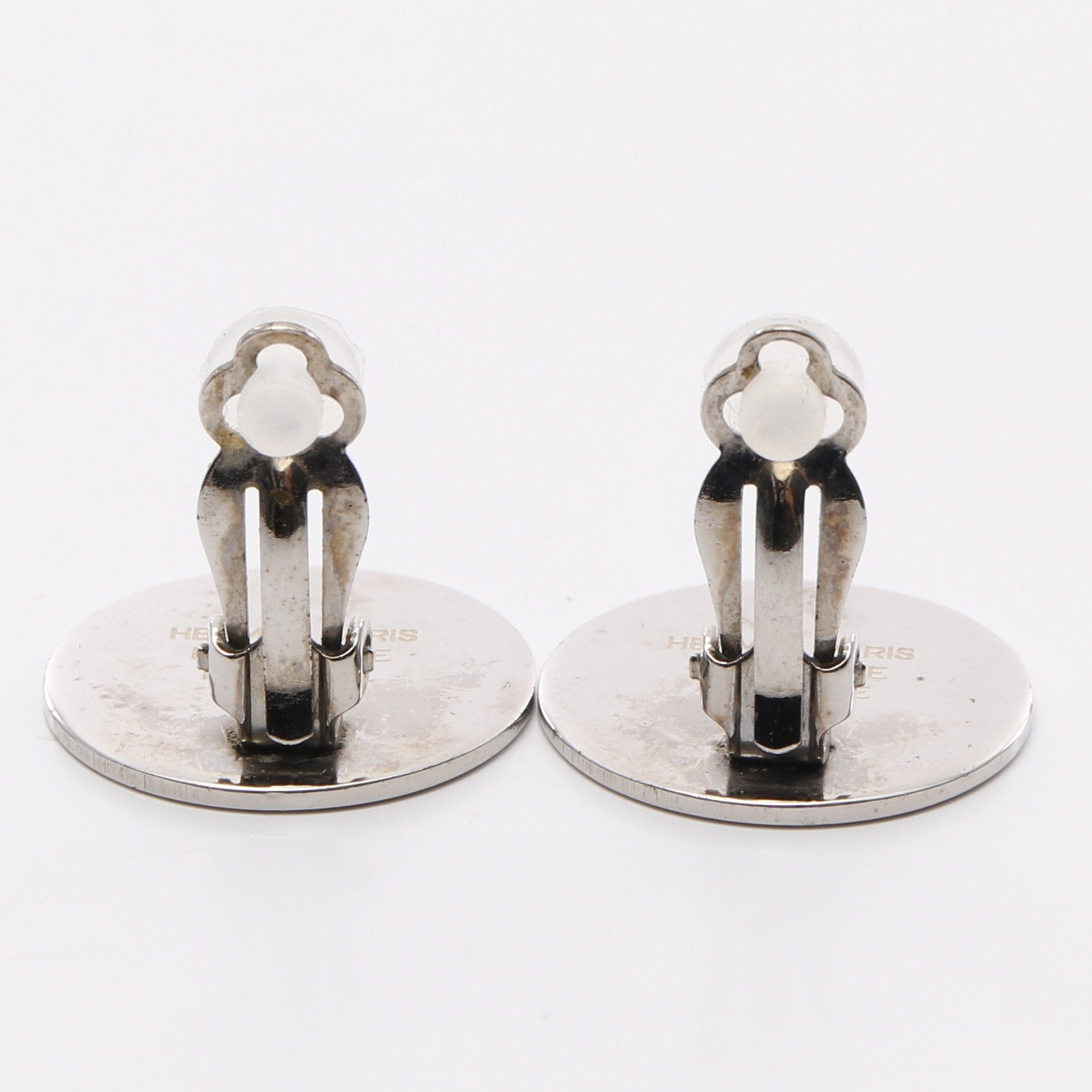 Hermes Hermes Serie Earrings Metal Silver Size ONE SIZE - 6 Thumbnail