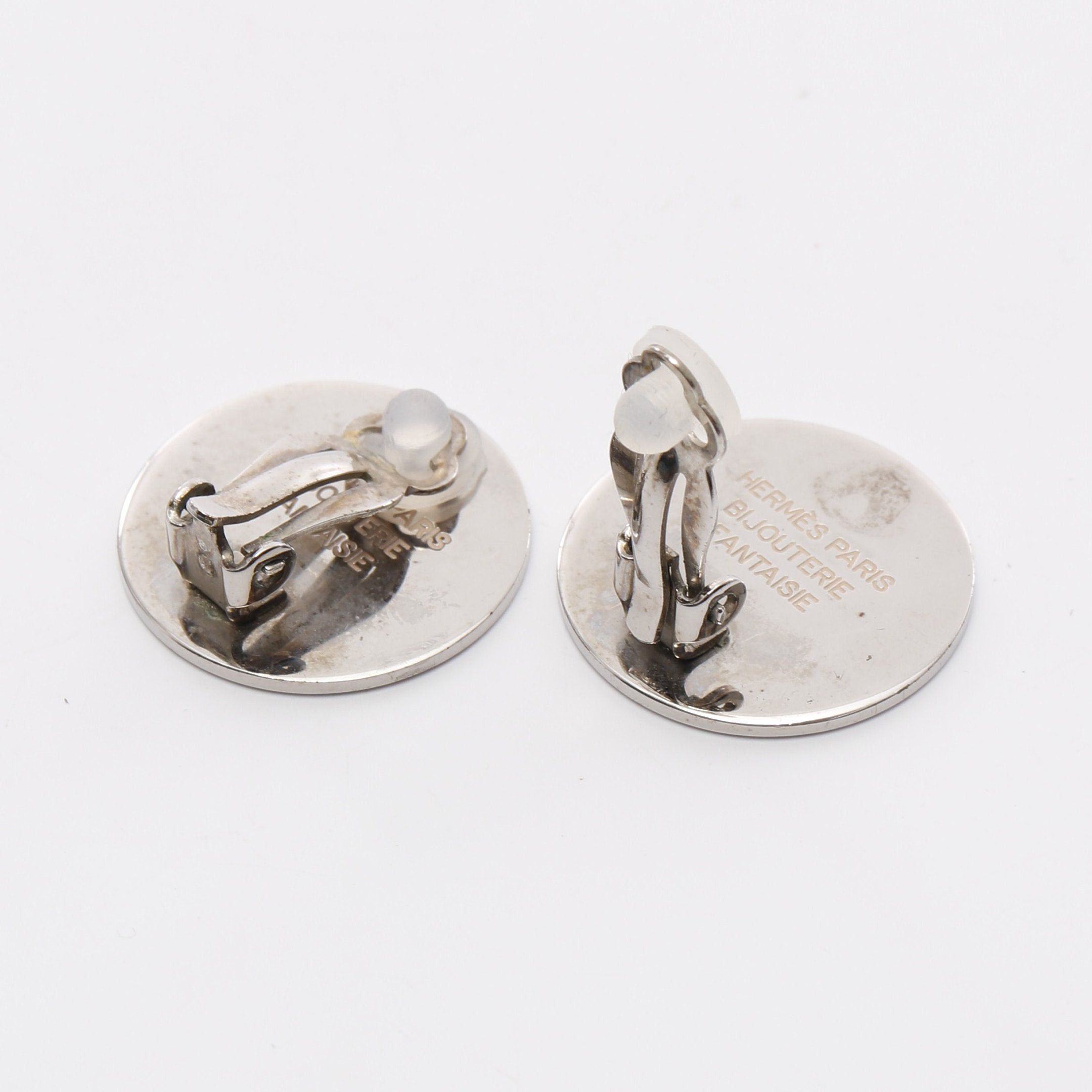 Hermes Hermes Serie Earrings Metal Silver Size ONE SIZE - 2 Thumbnail