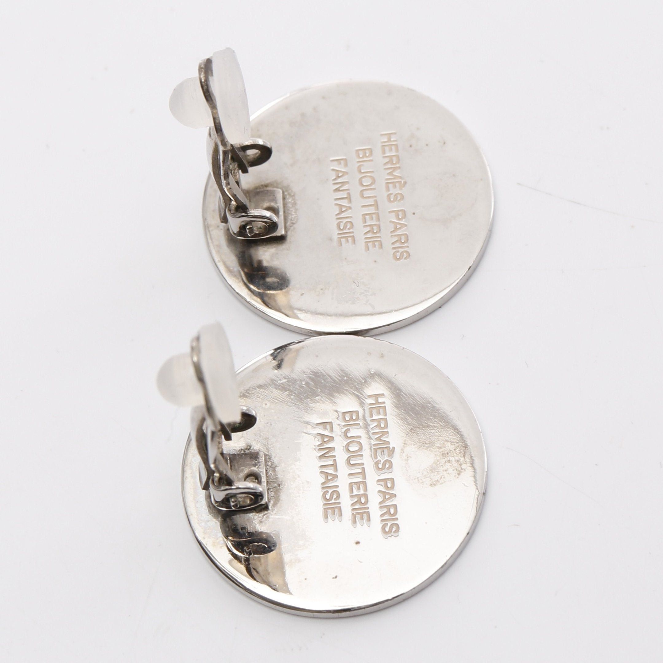 Hermes Hermes Serie Earrings Metal Silver Size ONE SIZE - 7 Thumbnail