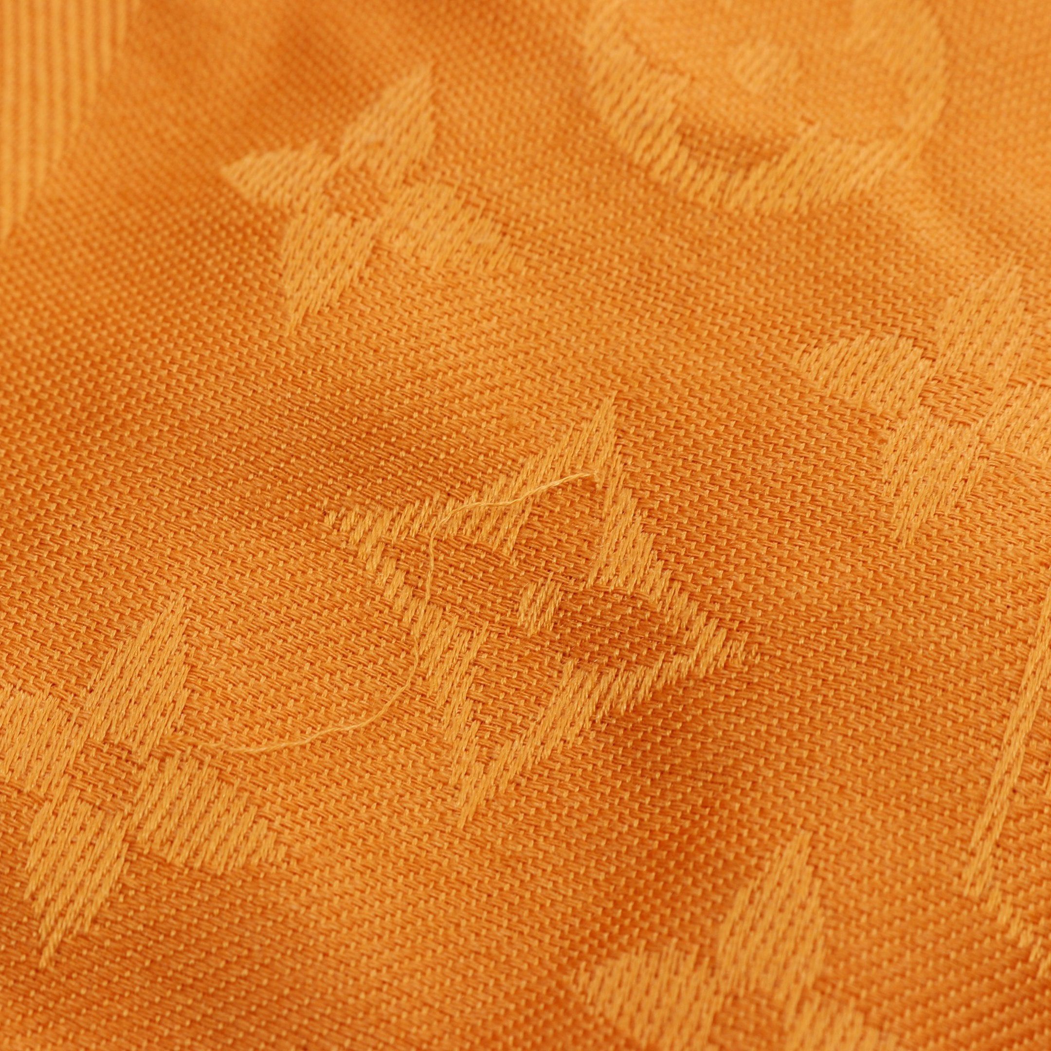 Louis Vuitton Louis Vuitton Shawl Monogram Silk Wool Orange Size ONE SIZE - 7 Thumbnail
