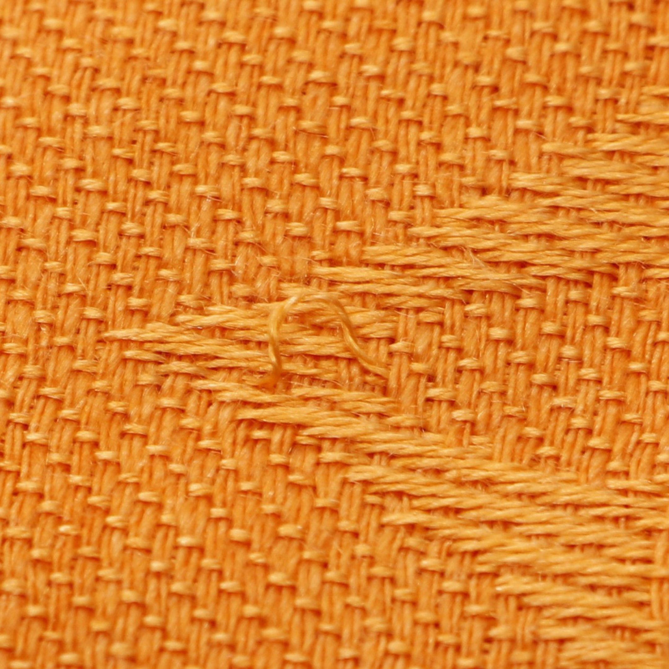 Louis Vuitton Louis Vuitton Shawl Monogram Silk Wool Orange Size ONE SIZE - 5 Thumbnail