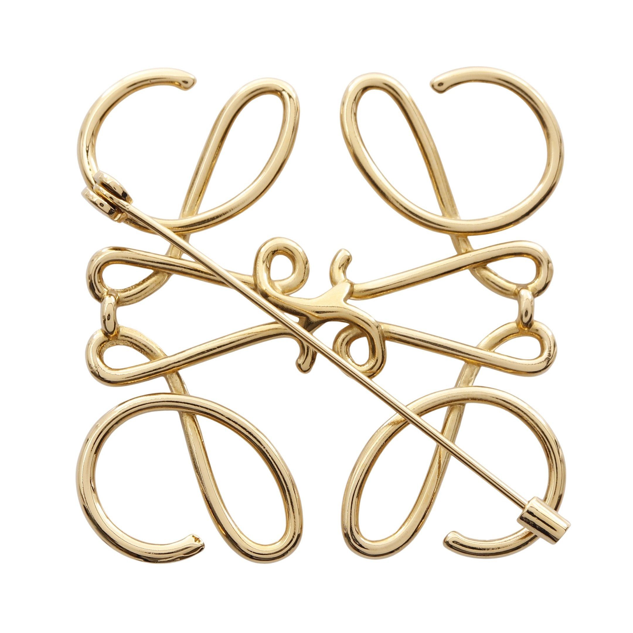 Loewe Loewe Anagram Brooch Gp Gold Size ONE SIZE - 2 Thumbnail