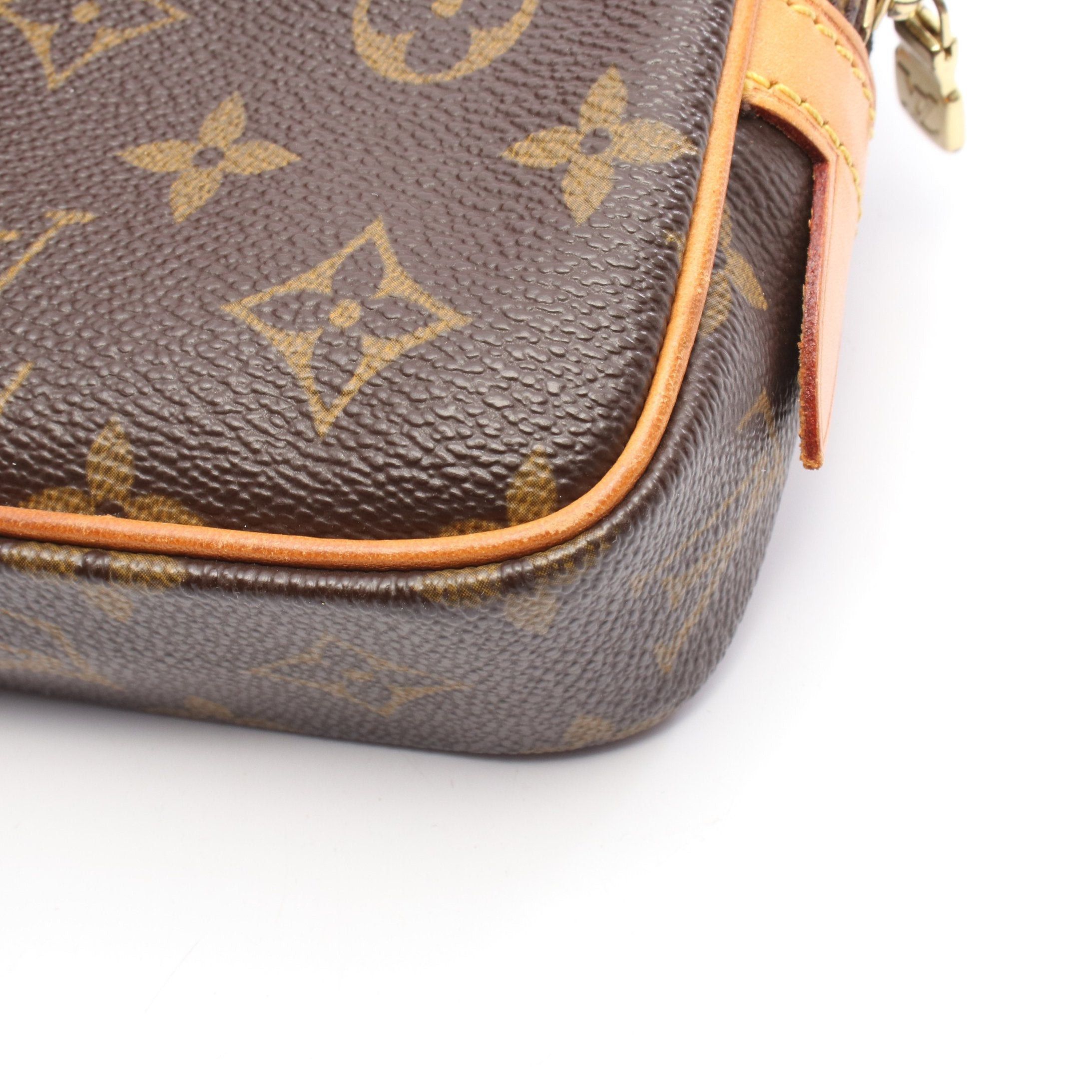 Louis Vuitton Louis Vuitton Marly Monogram Shoulder Bag Leather Brown Size ONE SIZE - 8 Thumbnail