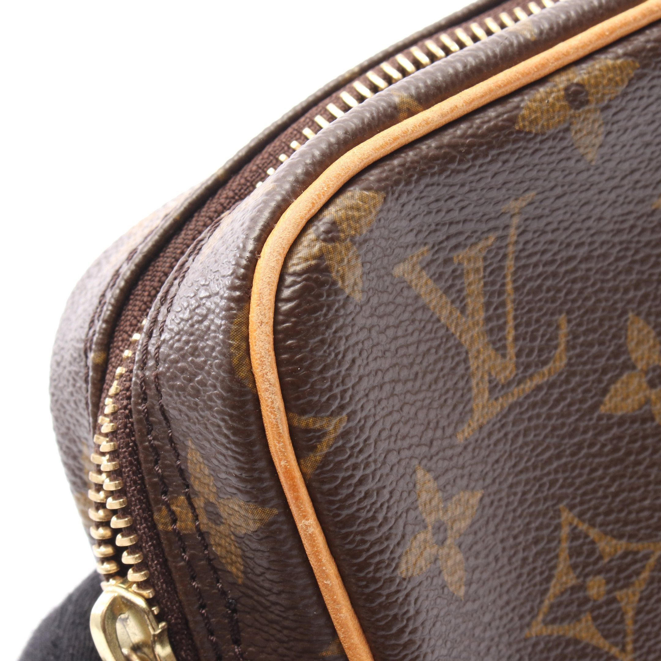 Louis Vuitton Louis Vuitton Danube Monogram Shoulder Bag Leather Brown Size ONE SIZE - 9 Thumbnail