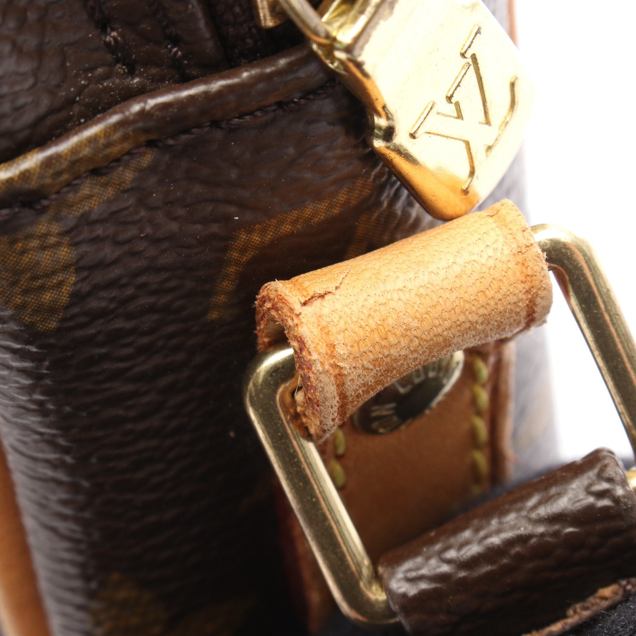 Louis Vuitton Louis Vuitton Danube Monogram Shoulder Bag Leather Brown Size ONE SIZE - 6 Thumbnail