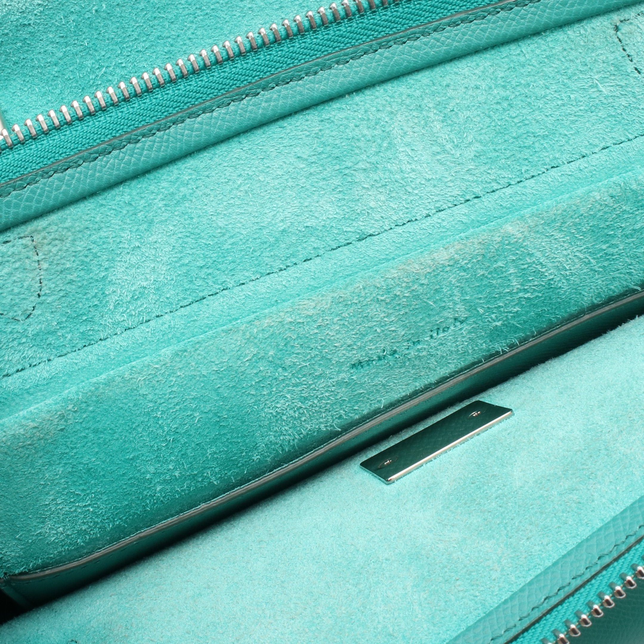 Celine Celine Belt Bag Micro Handbag Leather Green Size ONE SIZE - 5 Thumbnail