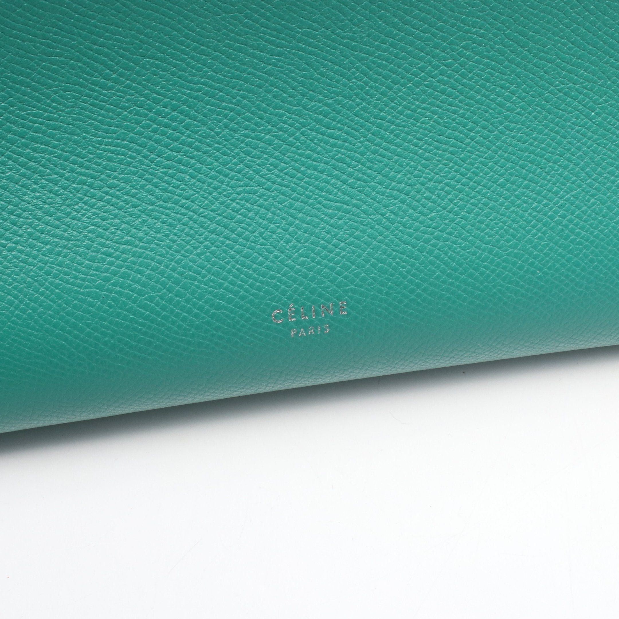 Celine Celine Belt Bag Micro Handbag Leather Green Size ONE SIZE - 4 Thumbnail