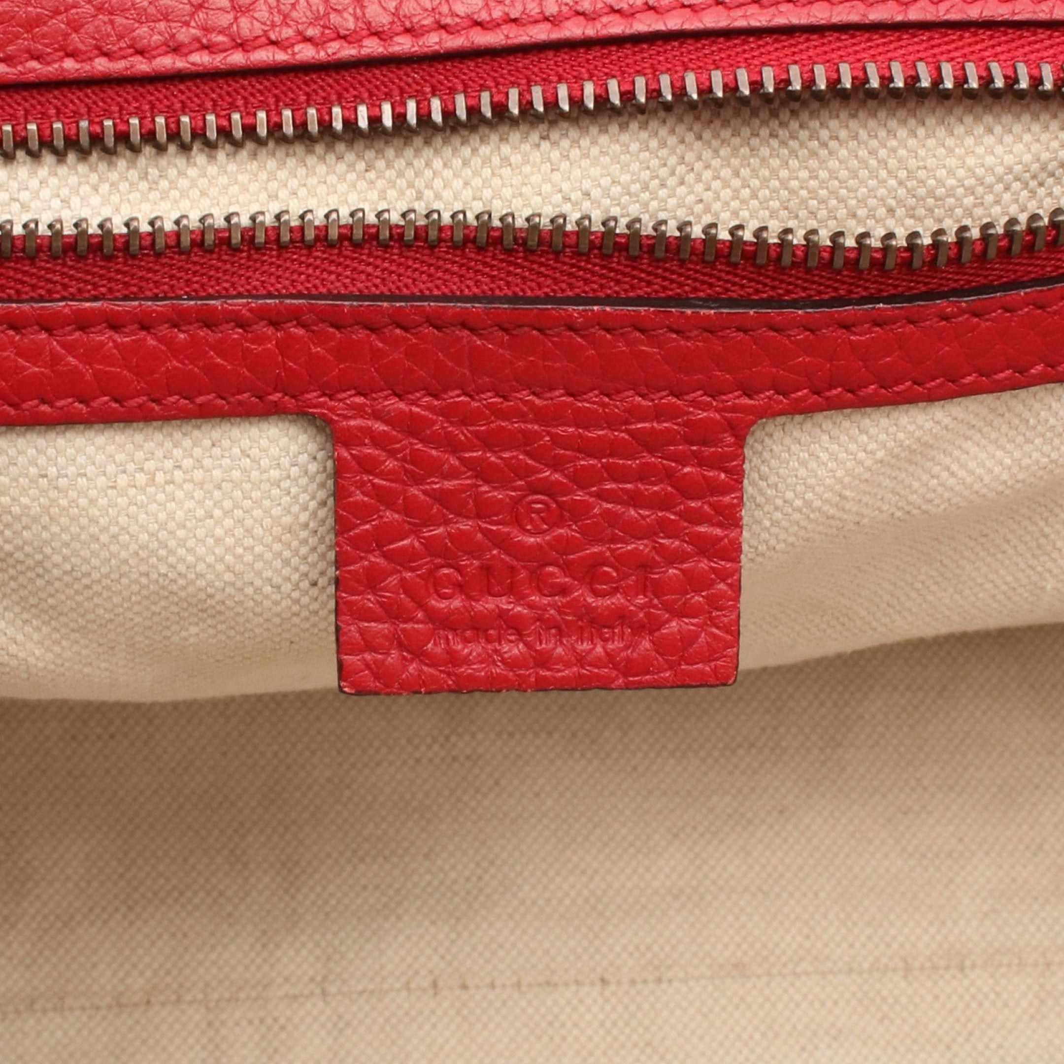 Gucci Gucci Gg Marmont Handbag Leather Red Size ONE SIZE - 4 Thumbnail
