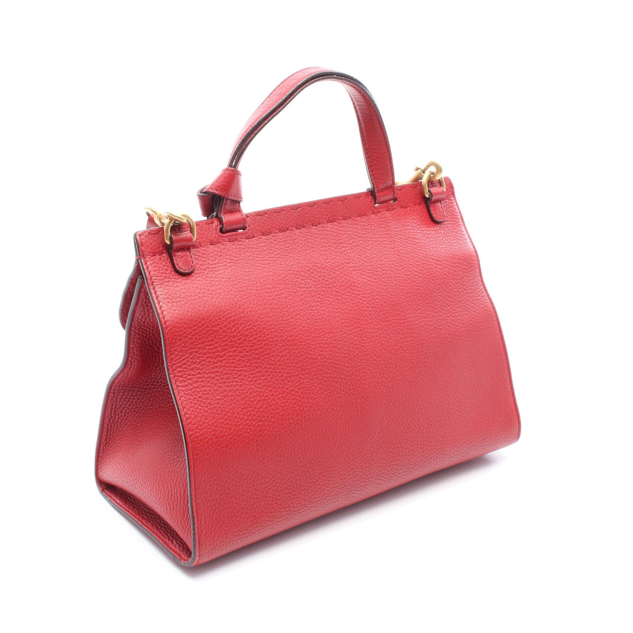 Gucci Gucci Gg Marmont Handbag Leather Red Size ONE SIZE - 2 Thumbnail