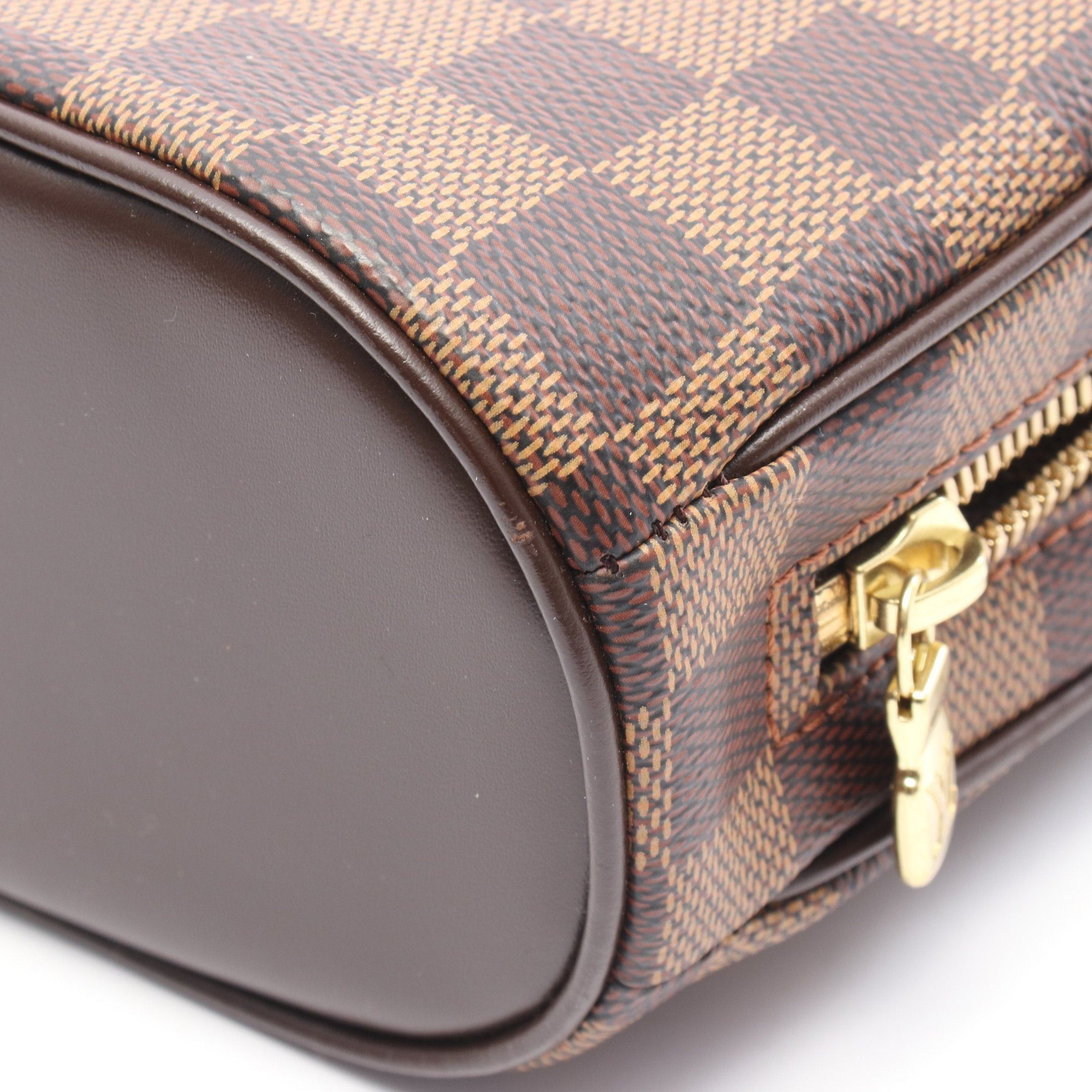 Louis Vuitton Louis Vuitton Saria Mini Damier Ebene Handbag Leather Brown Size ONE SIZE - 6 Thumbnail