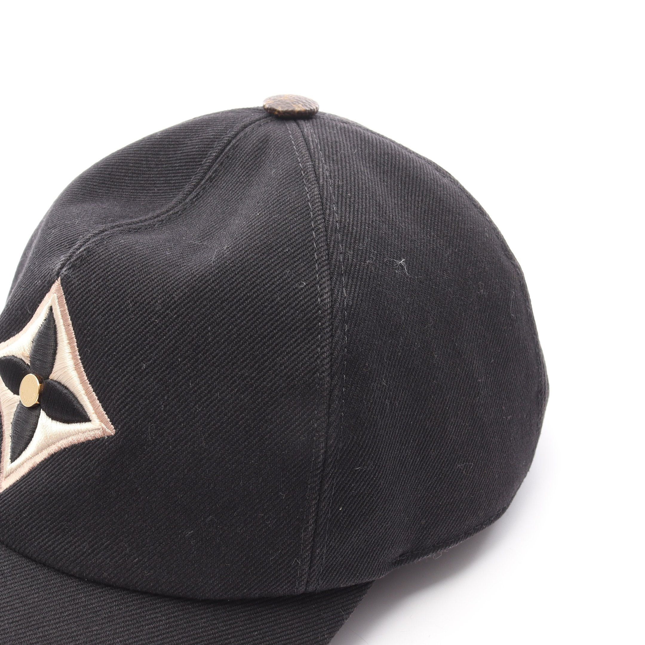 Louis Vuitton Louis Vuitton Cap Lv Day Cotton Silk Black Size ONE SIZE - 7 Thumbnail