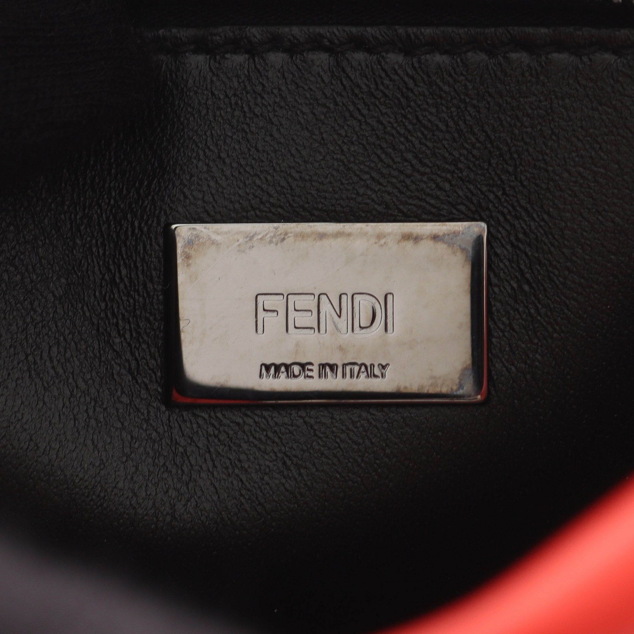 Fendi Fendi Ｍini Peekaboo Iconic Handbag Leather Red Size ONE SIZE - 4 Thumbnail