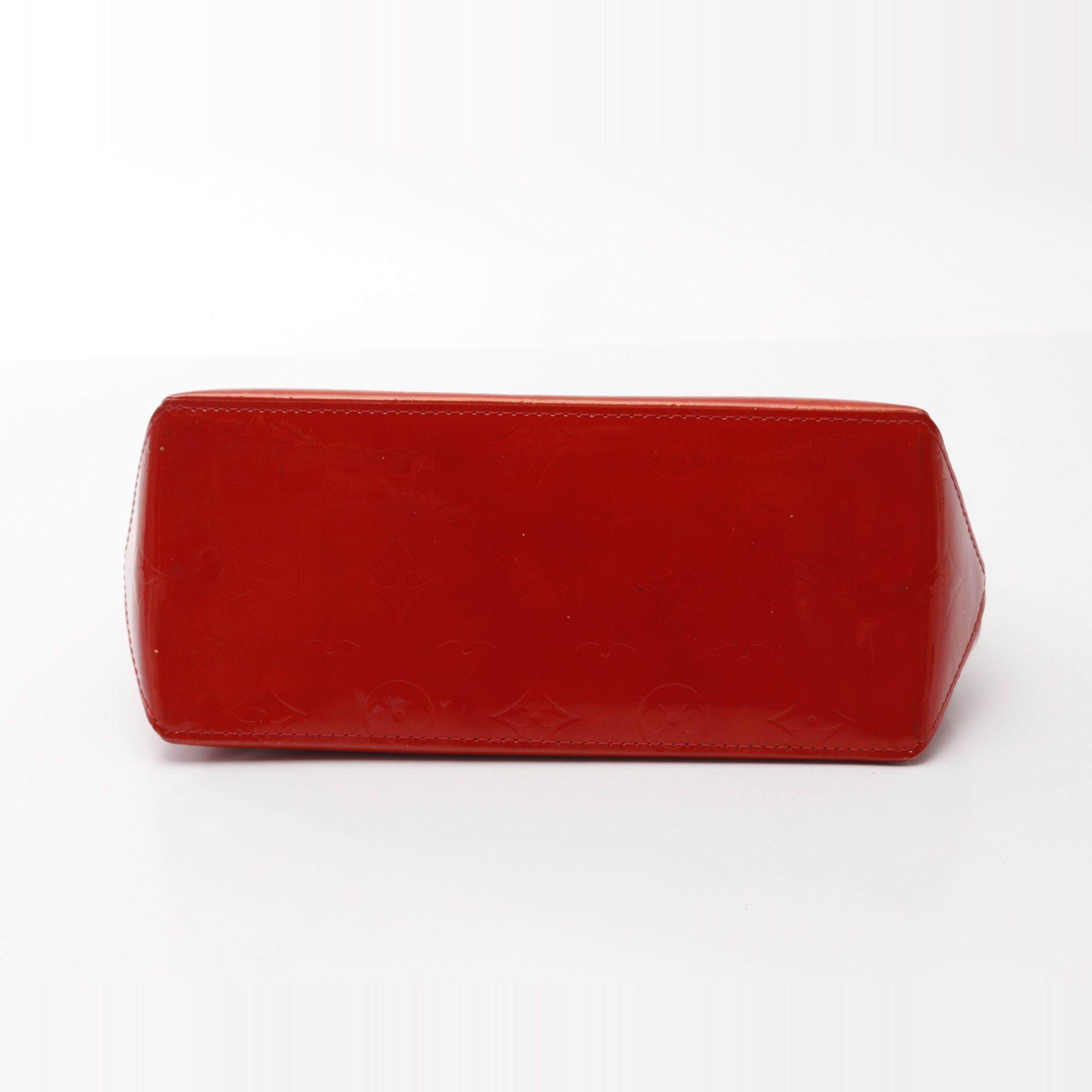 Louis Vuitton Louis Vuitton Lead Pm Monogram Vernis Rouge Handbag Leather Red Size ONE SIZE - 10 Thumbnail