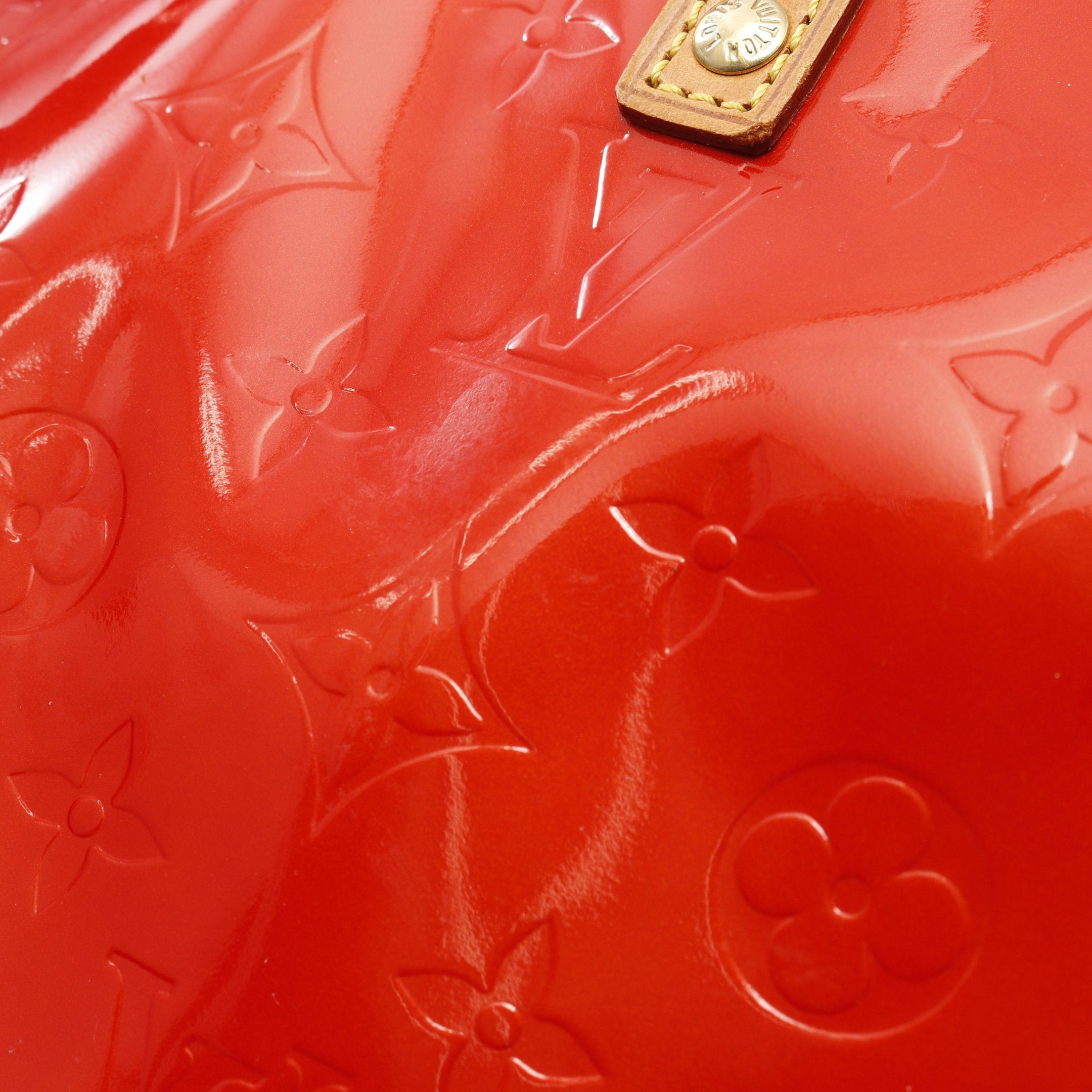 Louis Vuitton Louis Vuitton Lead Pm Monogram Vernis Rouge Handbag Leather Red Size ONE SIZE - 9 Thumbnail