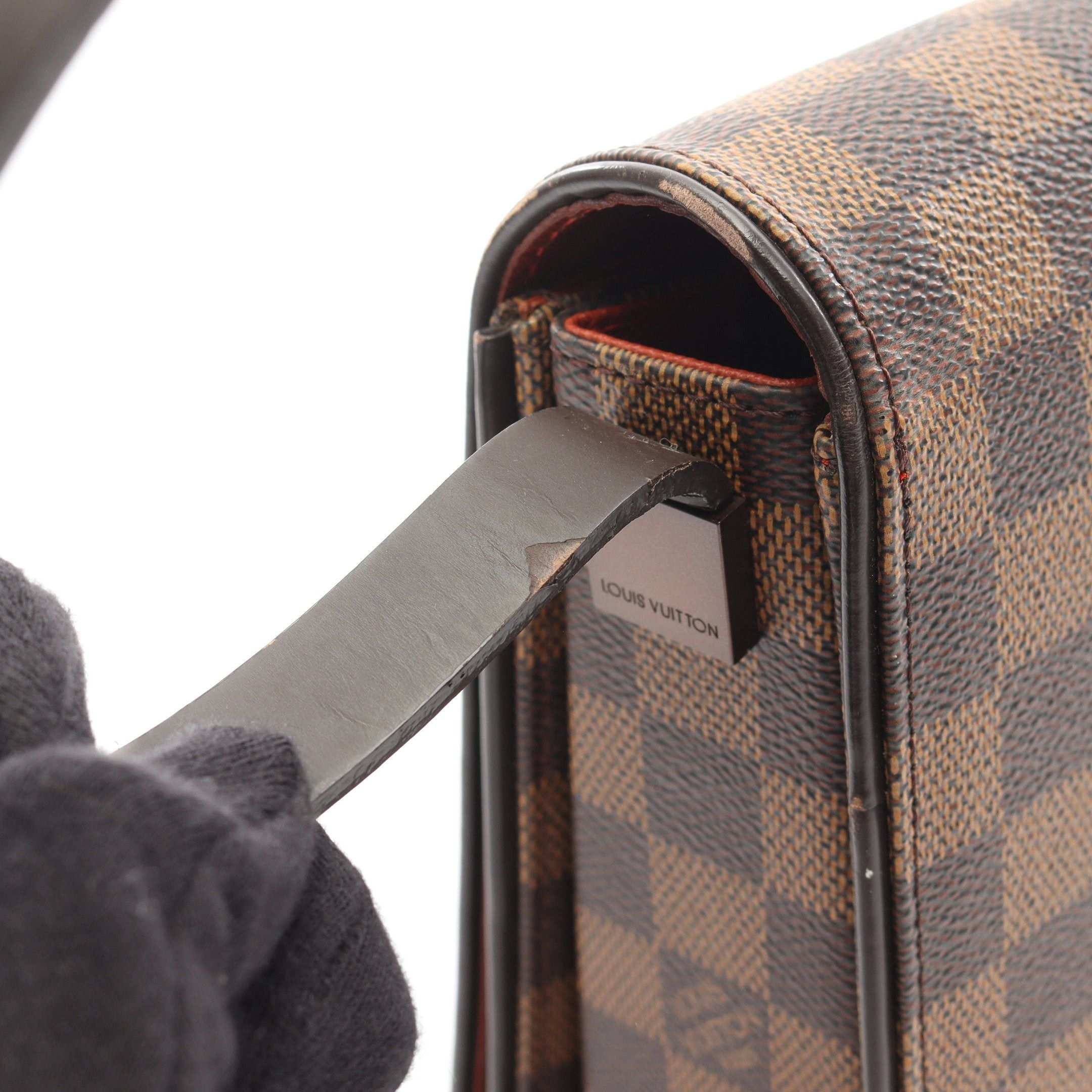Louis Vuitton Louis Vuitton Tribeca Ron Damier Ebene Shoulder Bag Leather Brown Size ONE SIZE - 14 Thumbnail