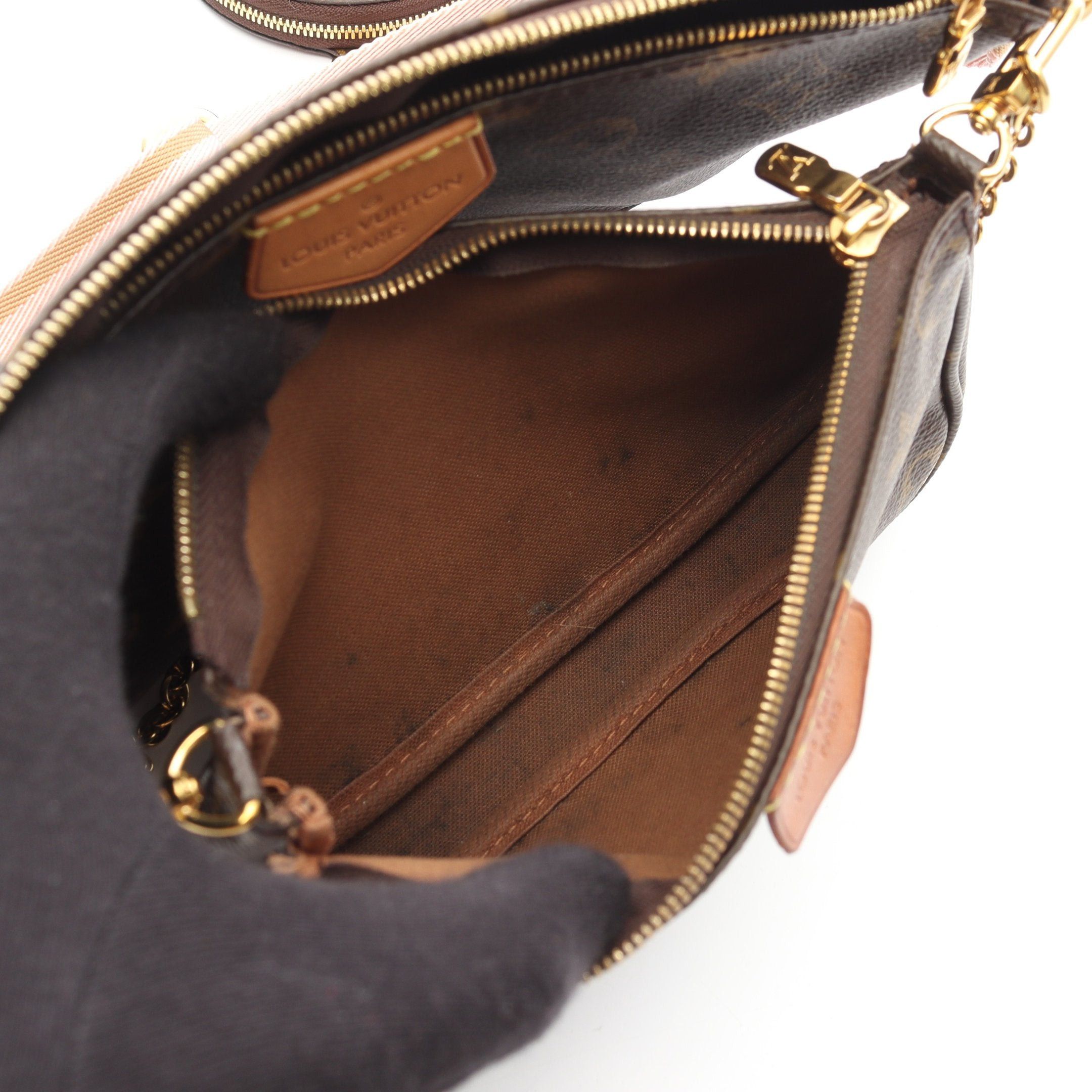 Louis Vuitton Louis Vuitton Multy Pochette Accessoires Monogram Rose Claire Shoulder Bag Leather Brown Pink Size ONE SIZE - 4 Thumbnail
