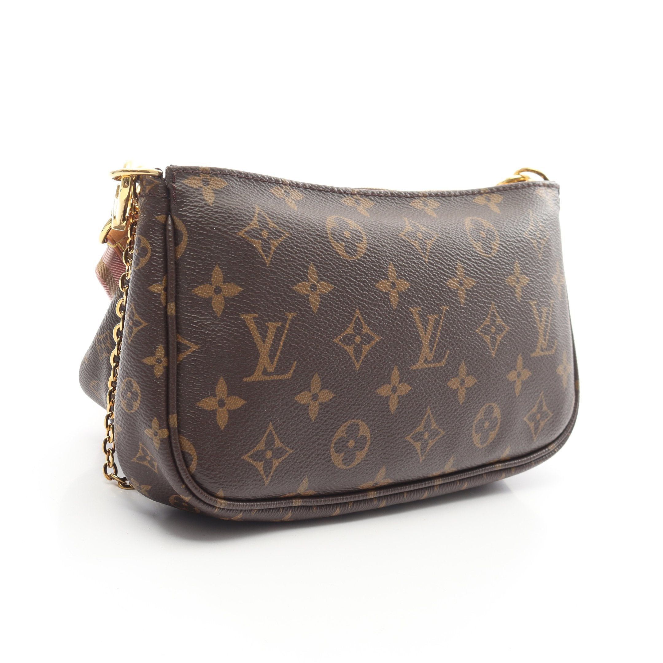 Louis Vuitton Louis Vuitton Multy Pochette Accessoires Monogram Rose Claire Shoulder Bag Leather Brown Pink Size ONE SIZE - 2 Thumbnail