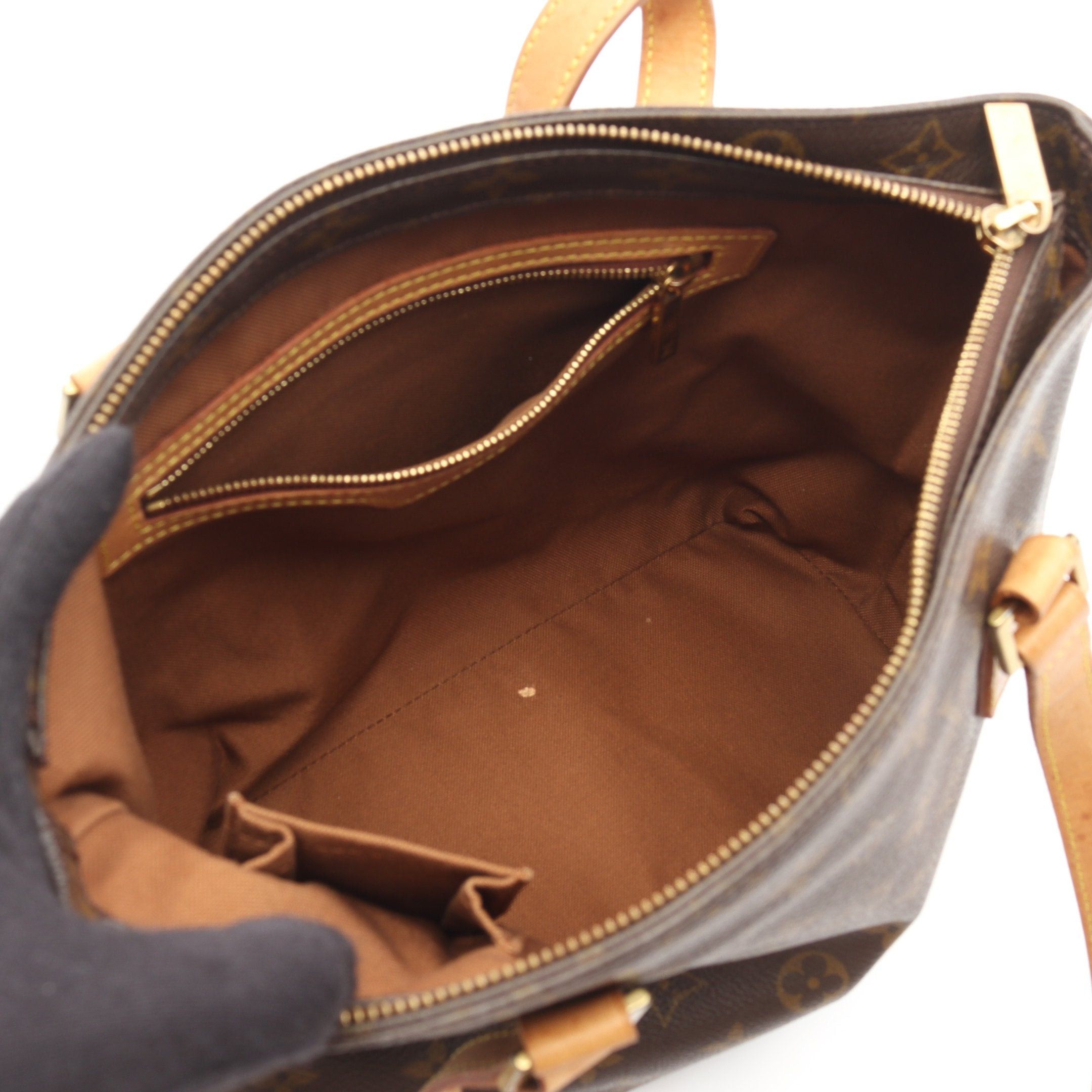 Louis Vuitton Louis Vuitton Cabas Piano Monogram Shoulder Bag Leather Brown Size ONE SIZE - 3 Thumbnail