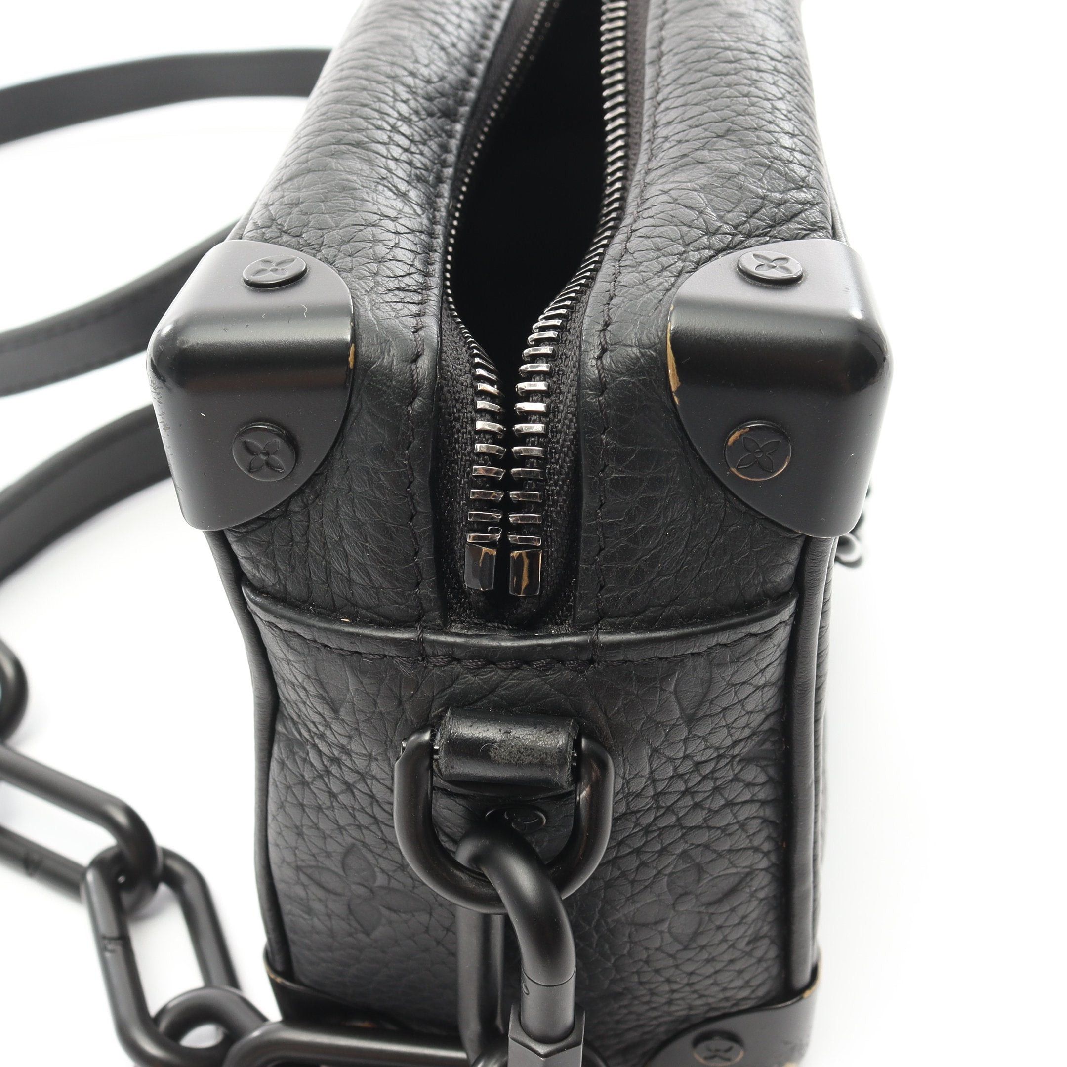 Louis Vuitton Louis Vuitton Mini Soft Trunk Monogram Taurillon Noir Chain Shoulder Bag Leather Black Size ONE SIZE - 5 Thumbnail