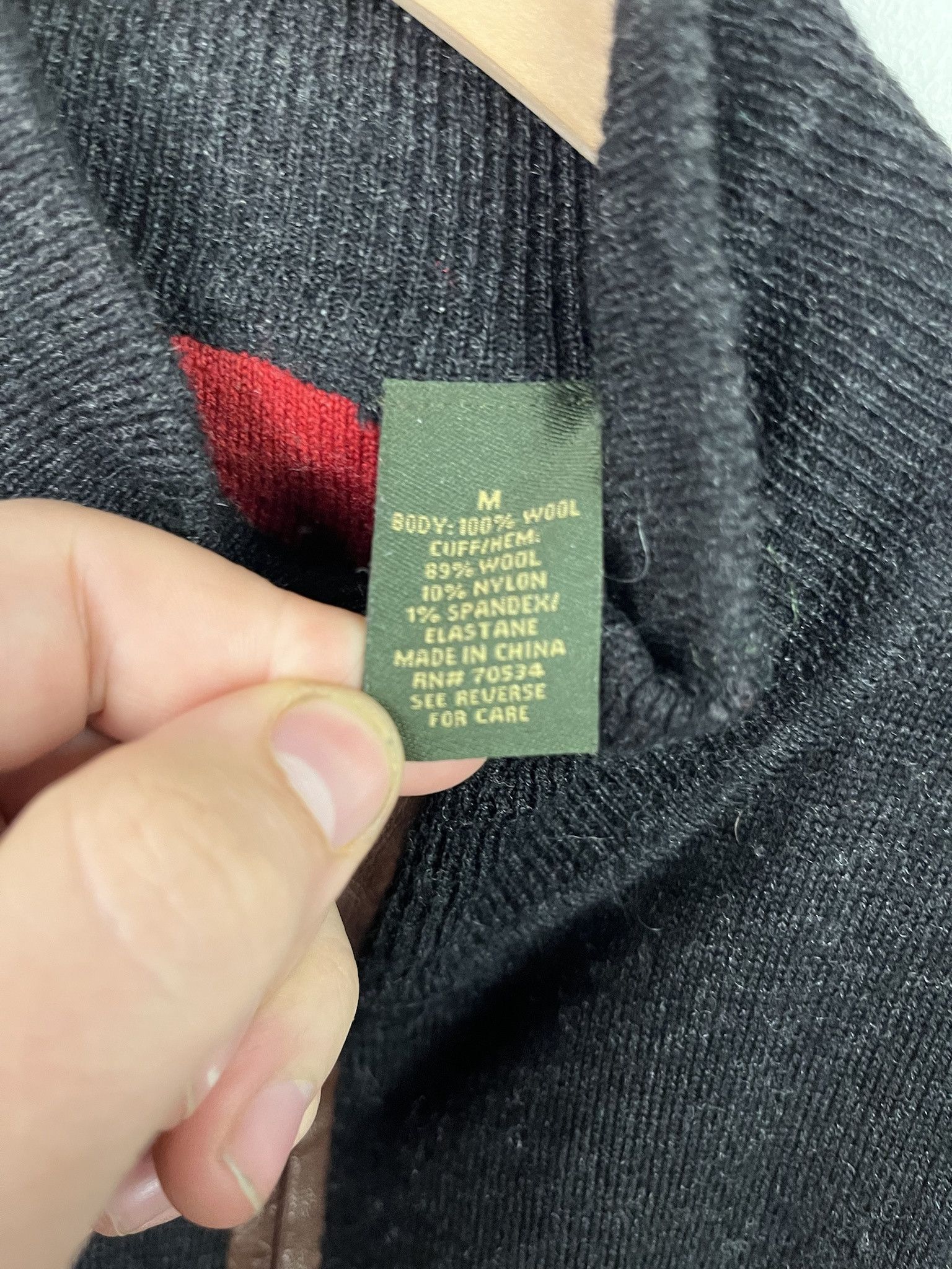 Orvis Vintage 90s Orvis Quarterzip Leather Accent Knit Swaeter Size M Size US M / EU 48-50 / 2 - 3 Thumbnail