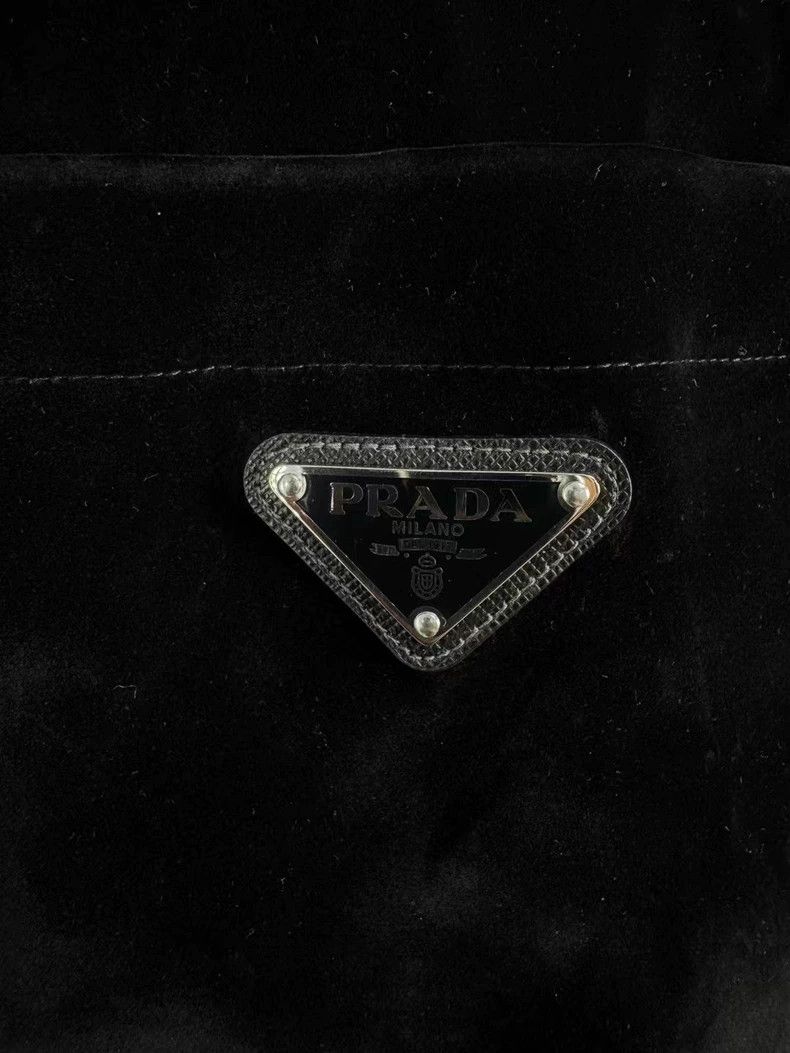 Prada Prada Velvet Jacket with Triangle Logo Size US S / EU 44-46 / 1 - 3 Thumbnail