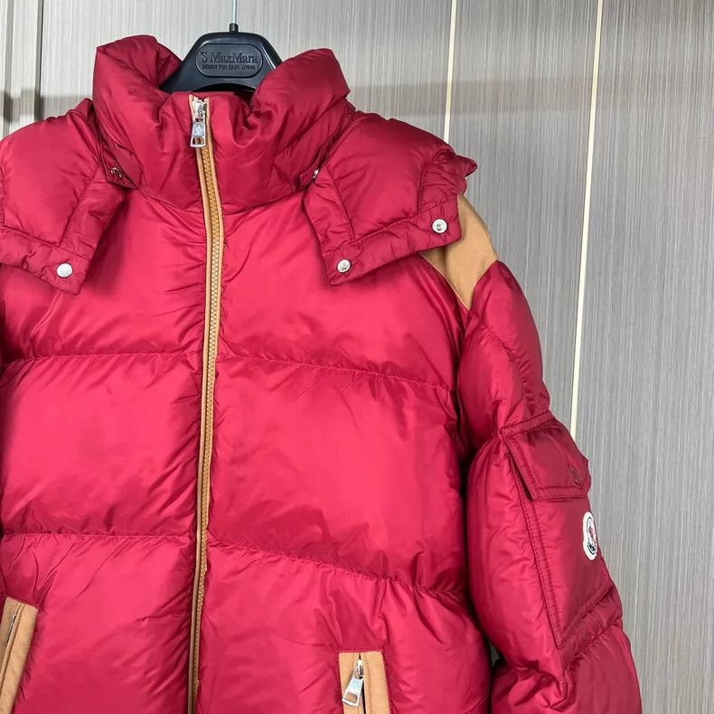 Moncler Moncler Red Kitinen Logo Down Jacket Size US M / EU 48-50 / 2 - 3 Thumbnail