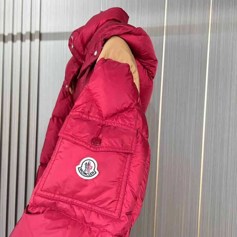 Moncler Moncler Red Kitinen Logo Down Jacket Size US M / EU 48-50 / 2 - 5 Thumbnail