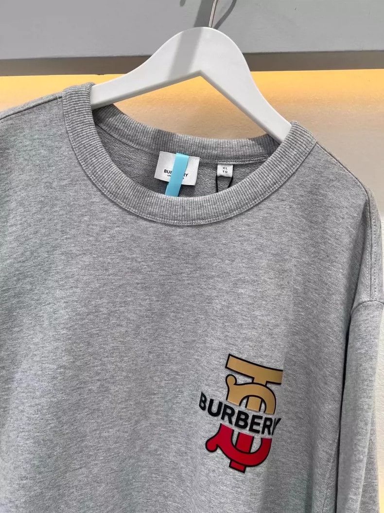 Burberry Burberry Gray TB Sweatshirt in Size XL Size US XL / EU 56 / 4 - 3 Thumbnail