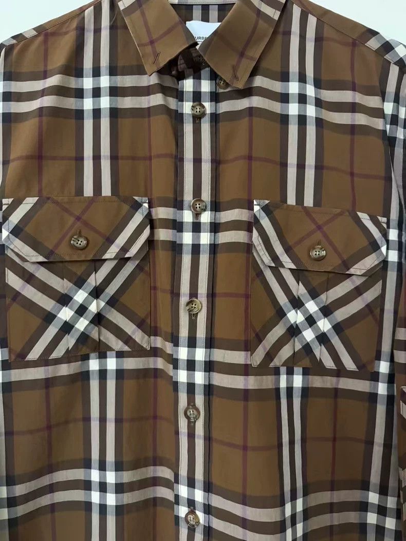 Burberry Burberry Checkered Shirt with Double Pockets Size US M / EU 48-50 / 2 - 2 Thumbnail