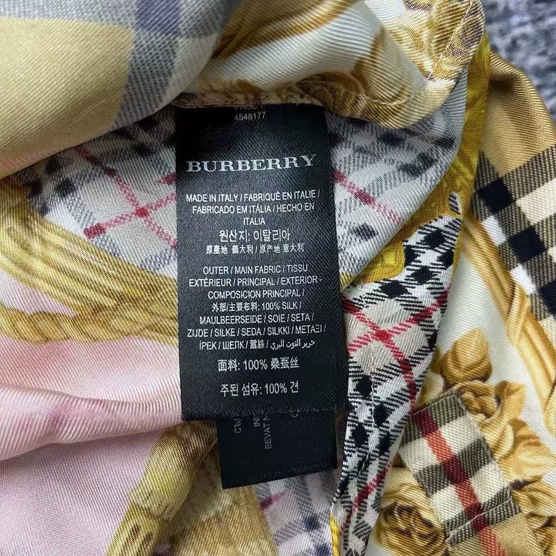 Burberry Burberry Floral Check Silk Shirt Size US M / EU 48-50 / 2 - 3 Thumbnail