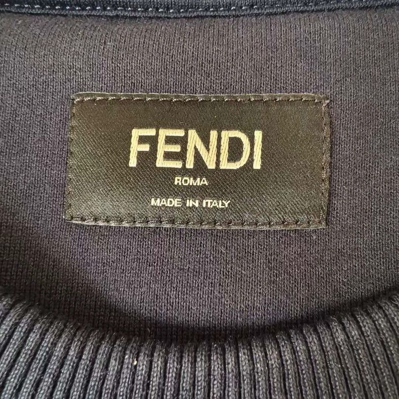 Fendi Fendi Big Logo Navy Blue Sweatshirt Size US S / EU 44-46 / 1 - 3 Thumbnail