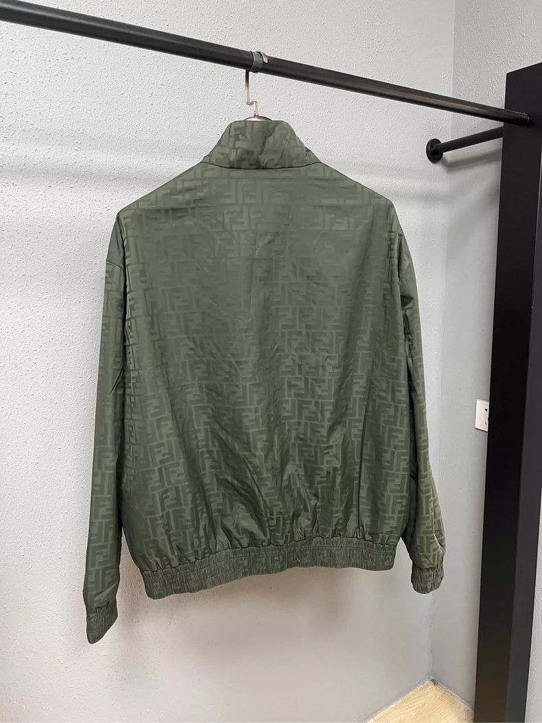 Fendi Fendi Military Green Printed Jacket Size US L / EU 52-54 / 3 - 2 Thumbnail