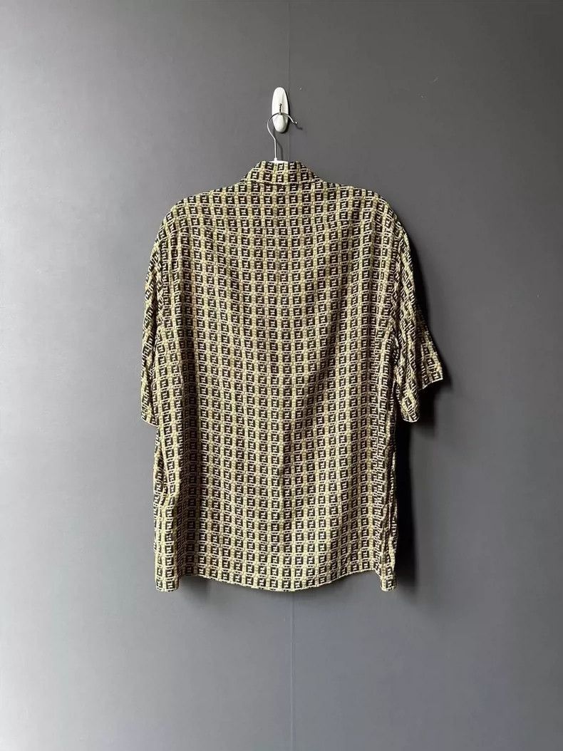Fendi Fendi Brown Printed Short Sleeve Shirt Size US L / EU 52-54 / 3 - 2 Thumbnail