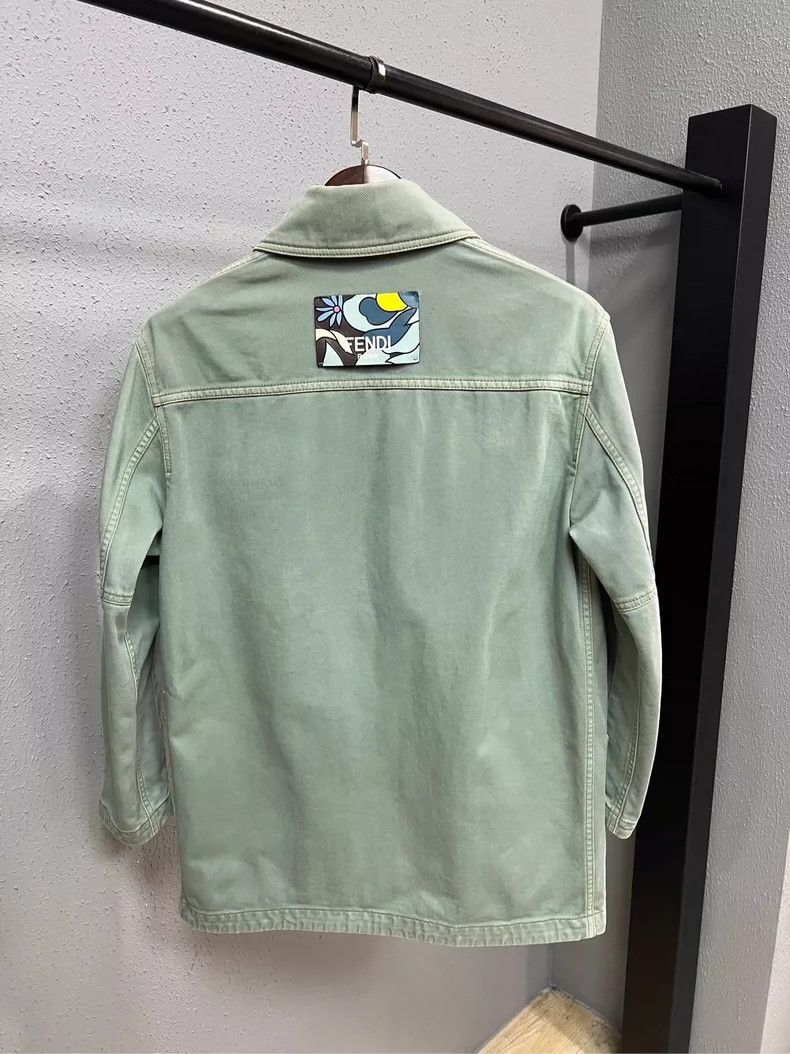 Fendi Fendi Washed Leather Denim Jacket Size 36 Size US S / EU 44-46 / 1 - 2 Thumbnail