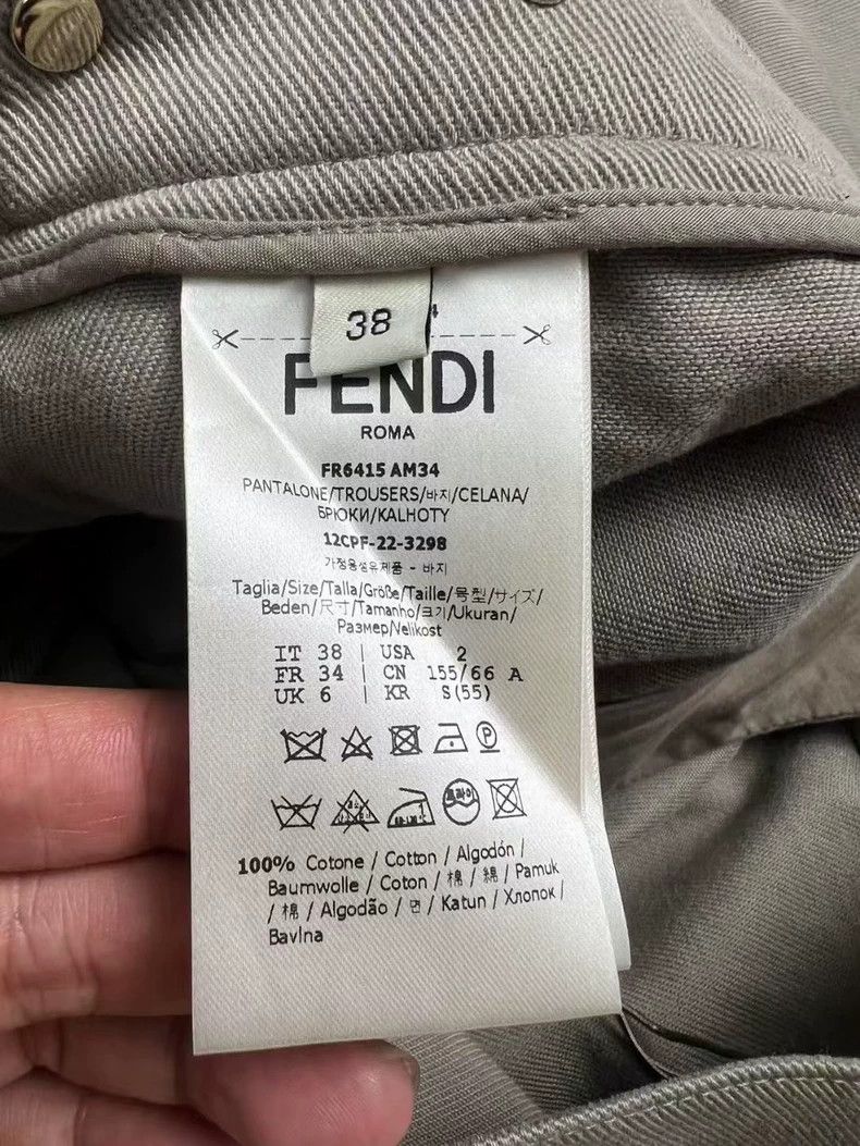 Fendi Fendi Green Pocket Cargo Pants Size US 38 / EU 54 - 5 Thumbnail