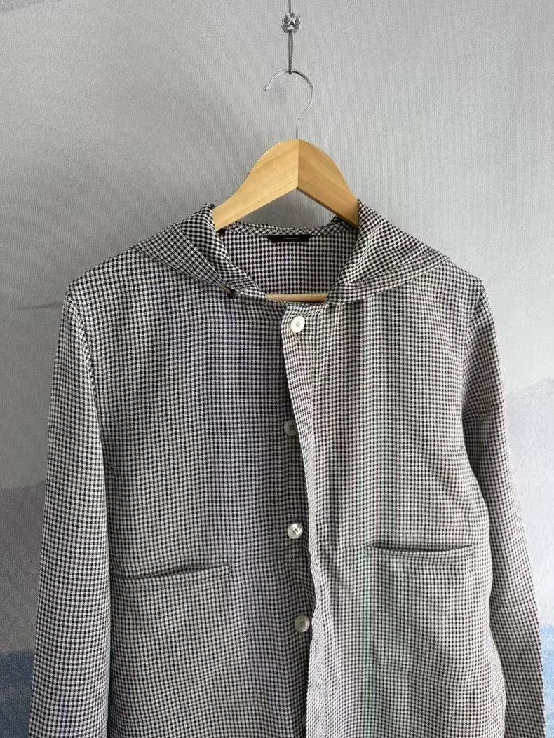 Fendi Fendi Hooded Checkered Jacket with Pockets Size US L / EU 52-54 / 3 - 3 Thumbnail