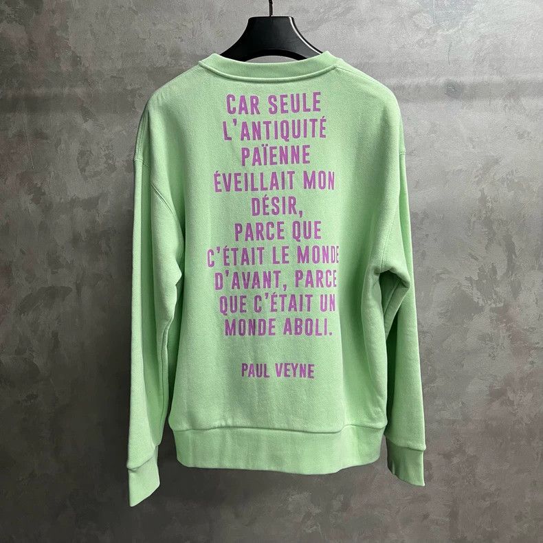 Gucci Gucci Green Logo Print Long Sleeve Sweatshirt Size US L / EU 52-54 / 3 - 5 Thumbnail