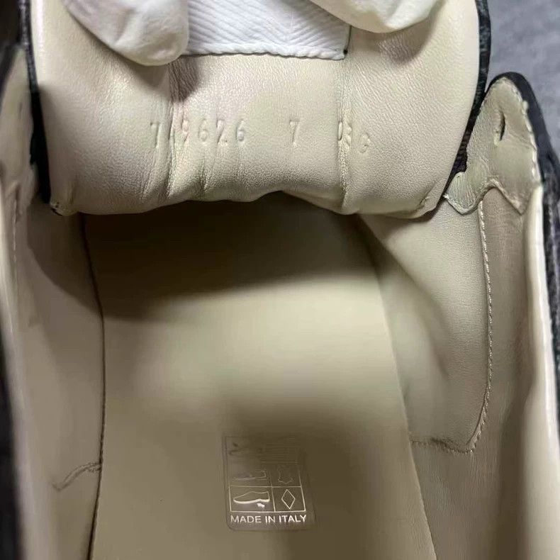 Gucci Gucci Gray Leather Low Top Sneakers Size US 8 / EU 41 - 4 Thumbnail