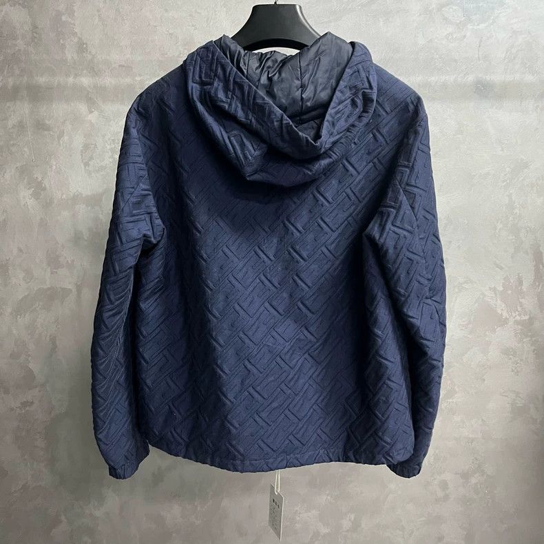Fendi Fendi Blue Logo Hooded Jacket Size US M / EU 48-50 / 2 - 5 Thumbnail