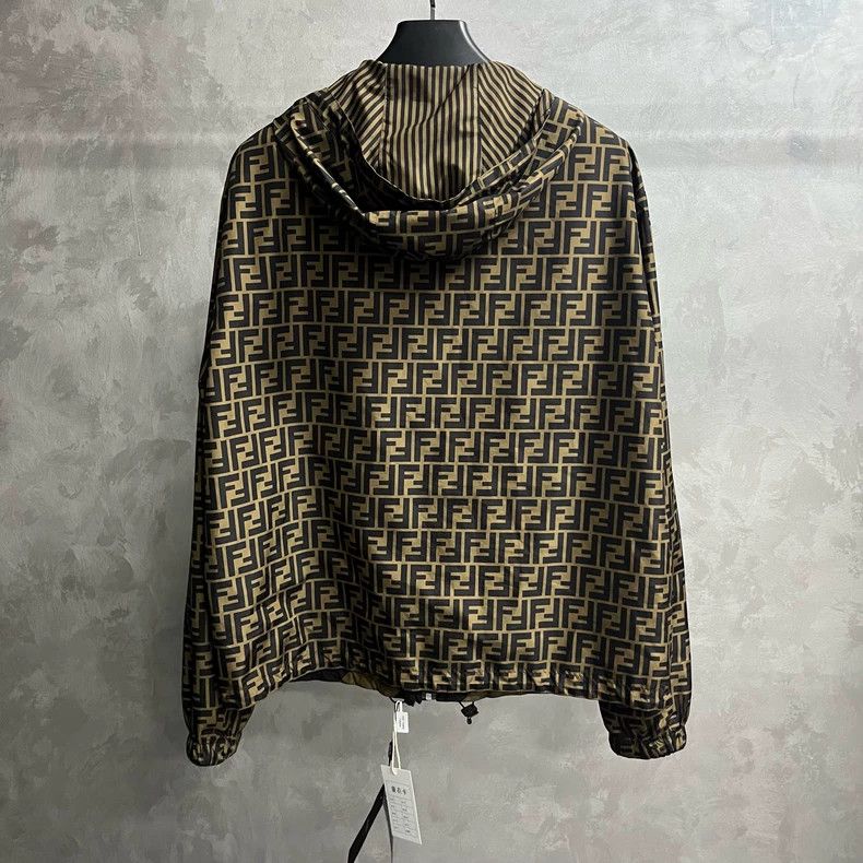 Fendi Fendi Brown Vintage FF Print Zip Jacket Size US L / EU 52-54 / 3 - 4 Thumbnail