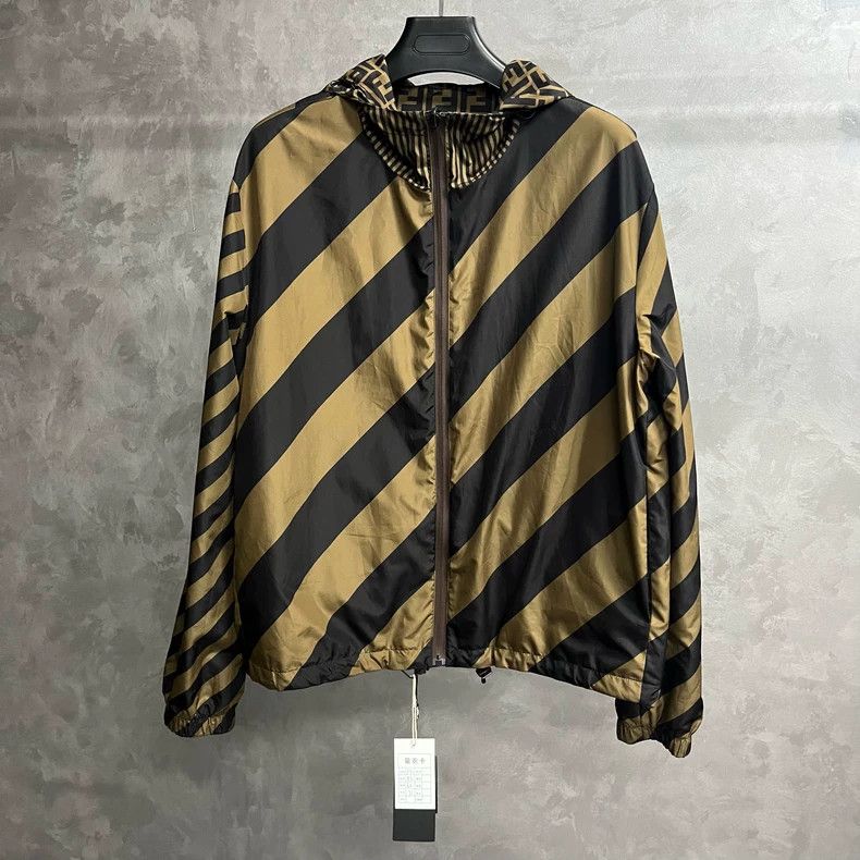 Fendi Fendi Brown Vintage FF Print Zip Jacket Size US L / EU 52-54 / 3 - 5 Thumbnail