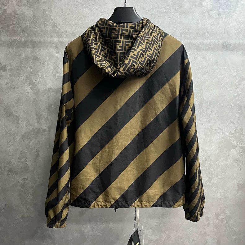 Fendi Fendi Brown Vintage FF Print Zip Jacket Size US L / EU 52-54 / 3 - 6 Thumbnail