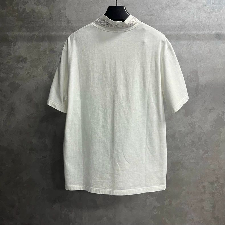 Dior Dior Stussy White Embroidered Bee Logo T-shirt Size US S / EU 44-46 / 1 - 5 Thumbnail