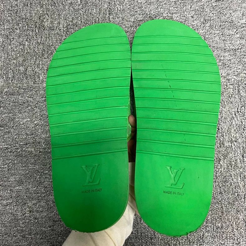 Louis Vuitton Louis Vuitton Green Comfortable Slide Sandals Size US 8 / EU 41 - 5 Thumbnail