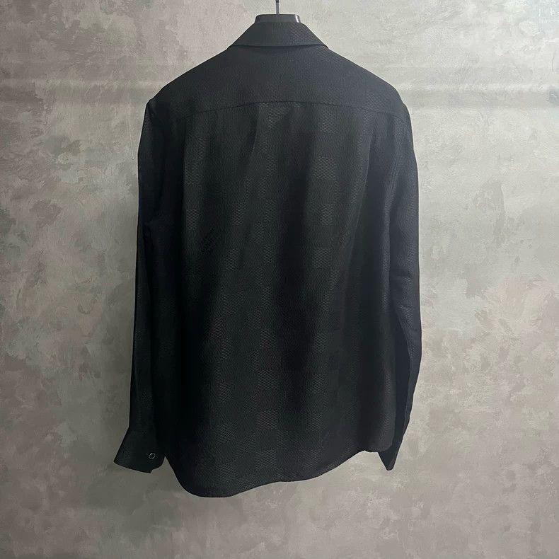 Louis Vuitton Louis Vuitton Black Plaid Long Sleeve Shirt Size US M / EU 48-50 / 2 - 5 Thumbnail