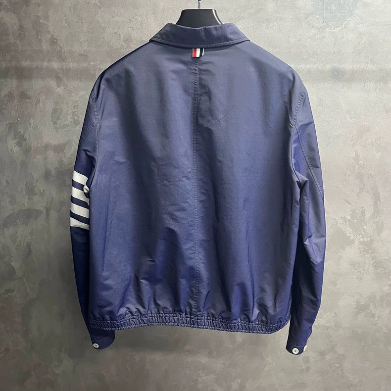 Thom Browne Thom Browne Navy Stripe Trench Jacket Size US L / EU 52-54 / 3 - 6 Thumbnail